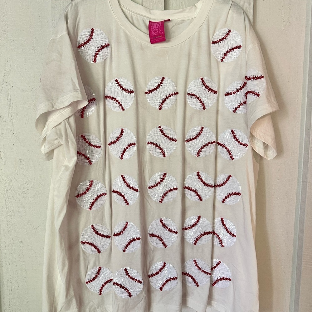 Baseball Print T-Shirt